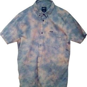 RVCA Oxford Shirt Slim Fit Short Sleeve small